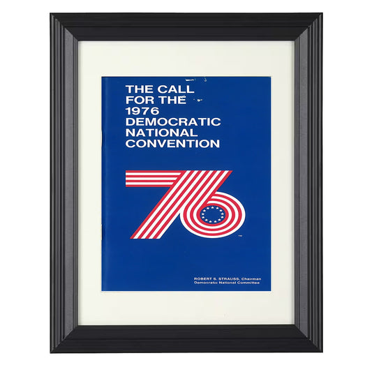 Convention Poster - 1976 Democratic National Convention Graphic 8x10 Beveled Frame history wall art