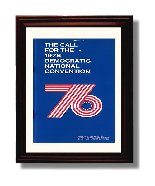 Historical - Convention Poster - 1976 Democratic National Convention Graphic History Wall Art