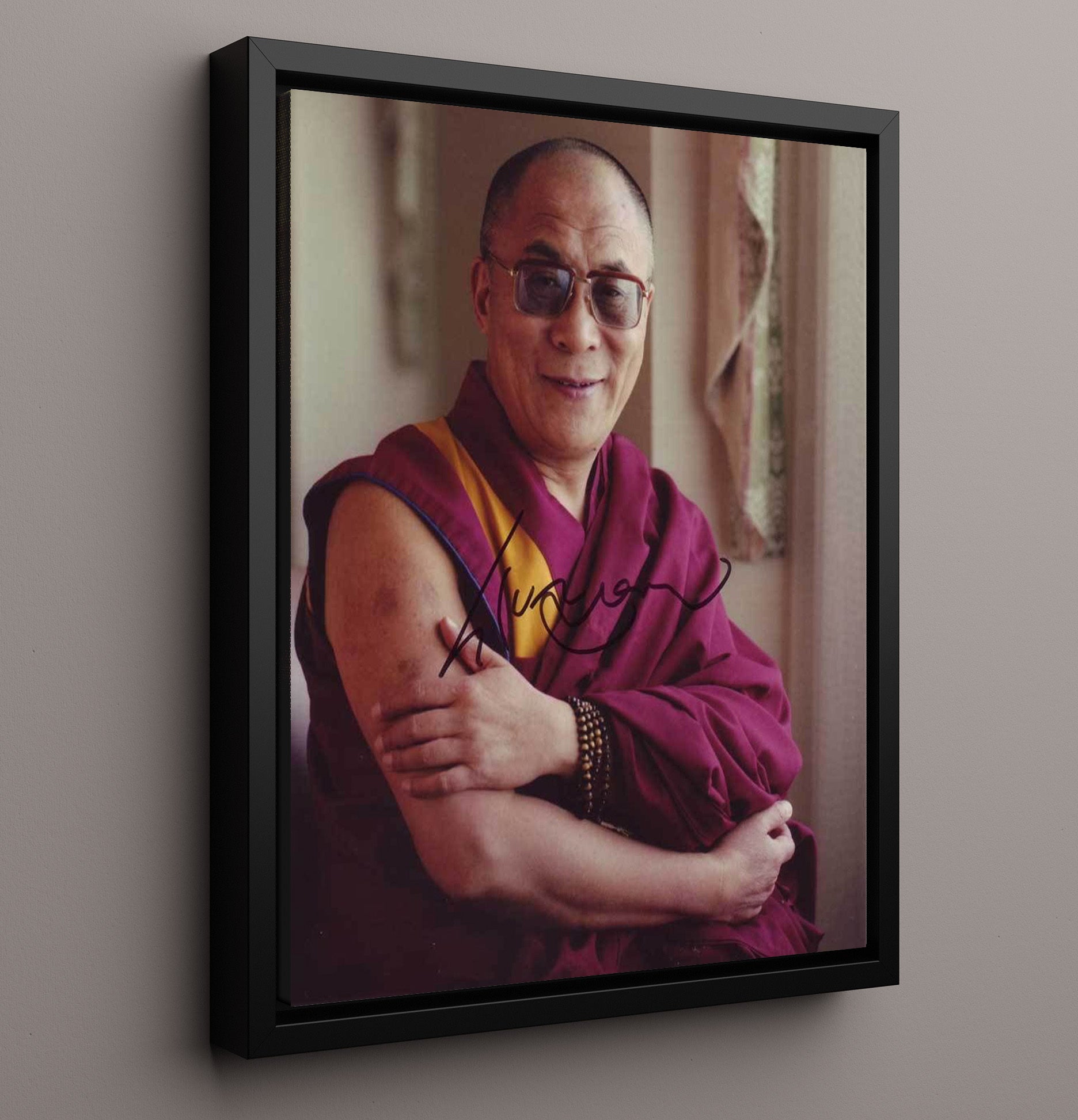 Historical - Dalai Lama - Peaceful Portrait History Wall Art