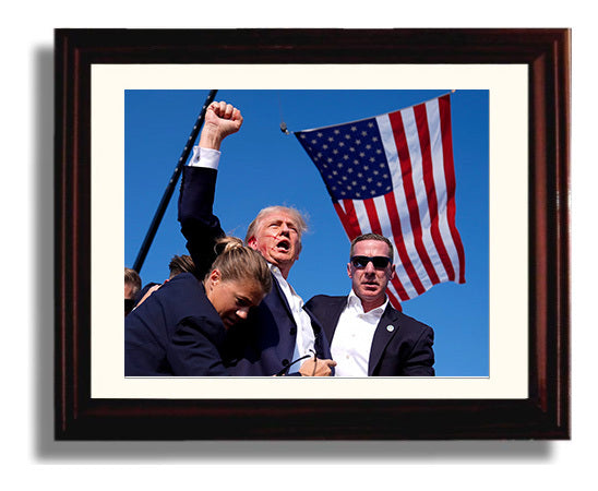 Historical - Donald Trump - Keep Fighting Rally Moment 2024 - Landscape History Wall Art