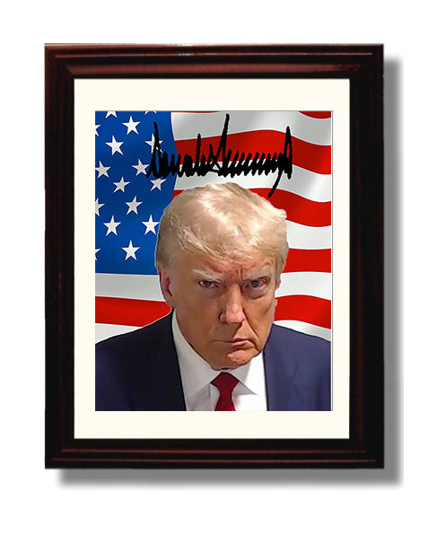Historical - Donald Trump - Mug Shot Patriot History Wall Art