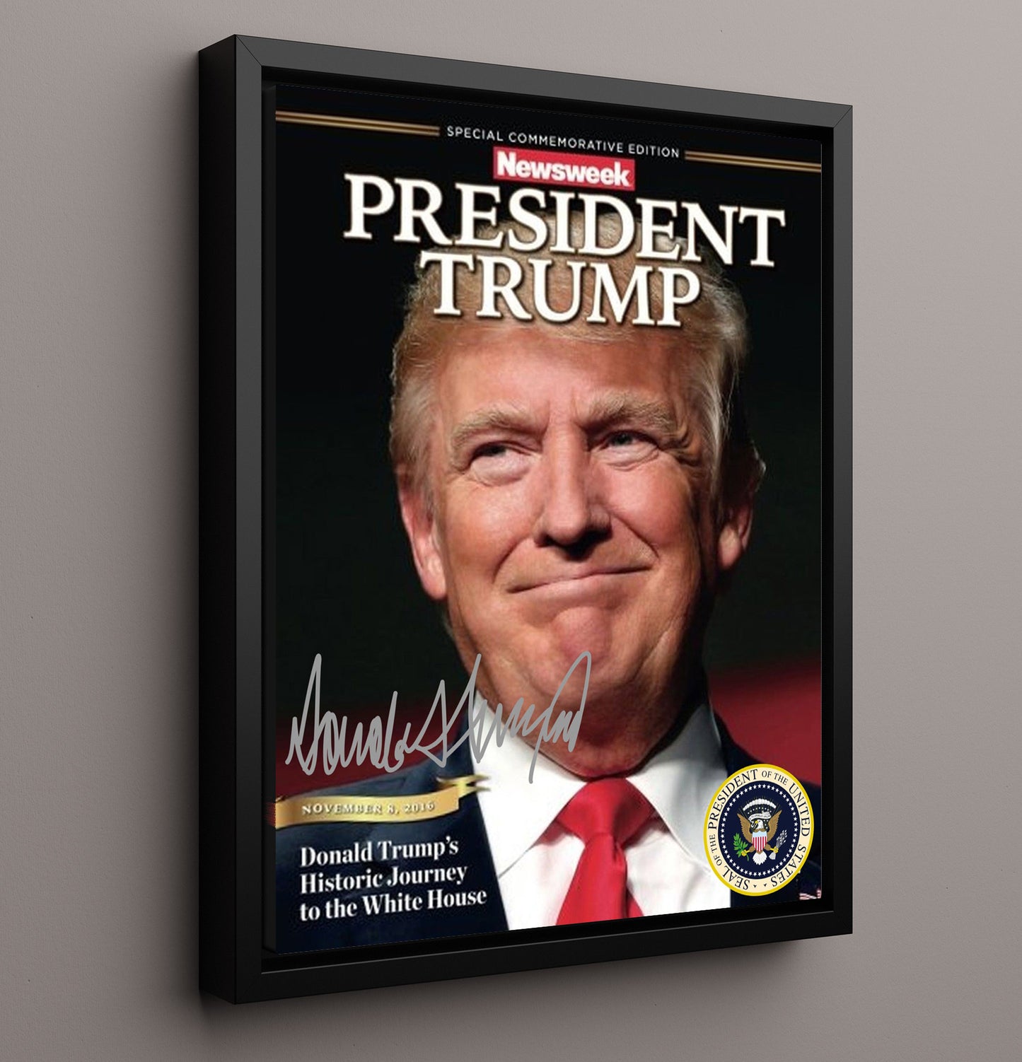 Historical - Donald Trump - Newsweek Commemorative Cover 2016 History Wall Art