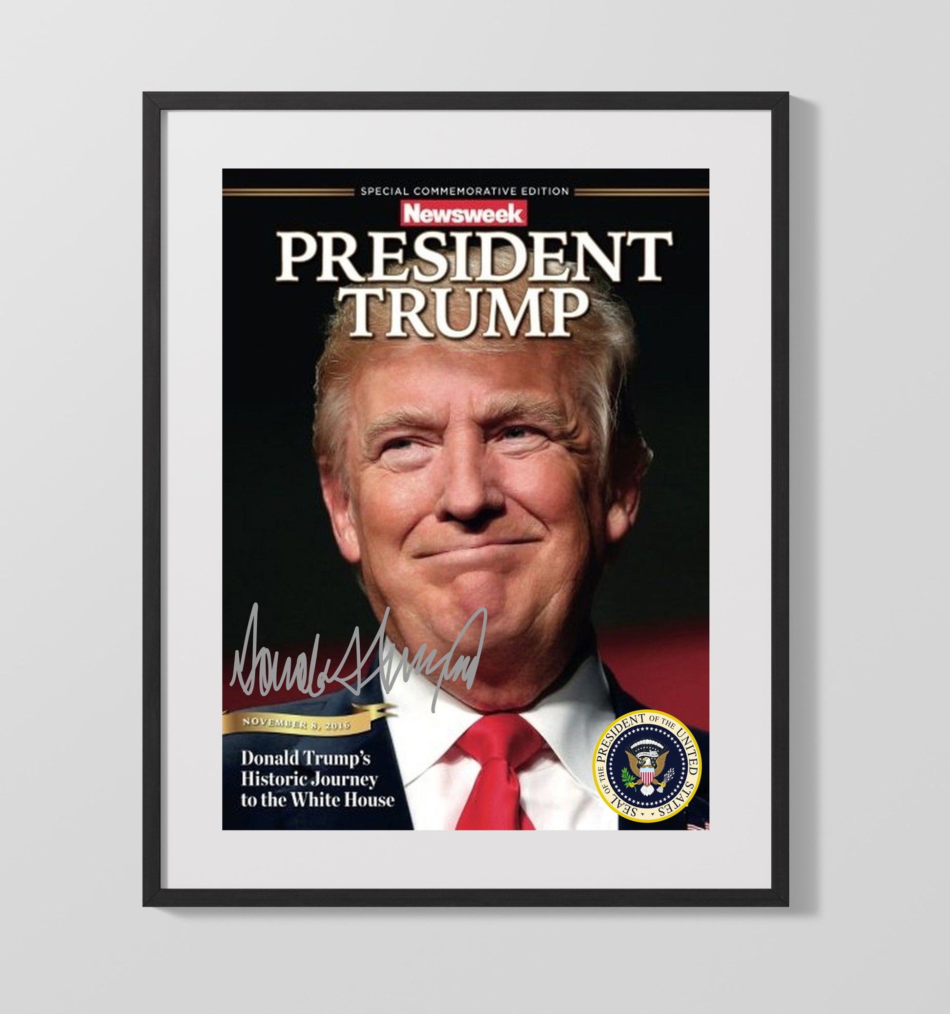 Historical - Donald Trump - Newsweek Commemorative Cover 2016 History Wall Art
