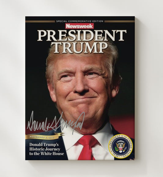 Donald Trump - Newsweek Commemorative Cover 2016 8x10 Canvas history wall art