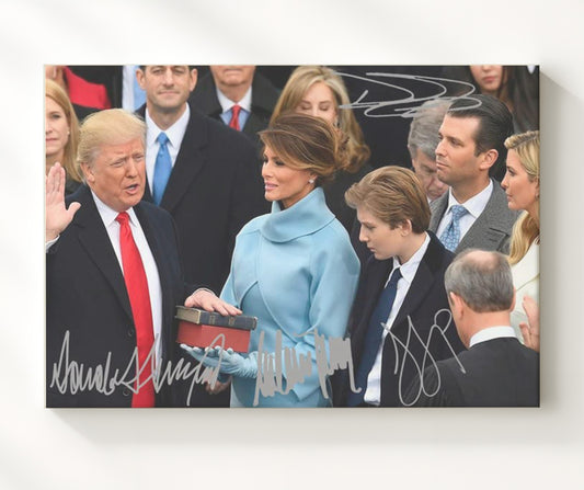 Donald Trump - Presidential Inauguration Oath Ceremony 2017 8x10 Canvas history wall art