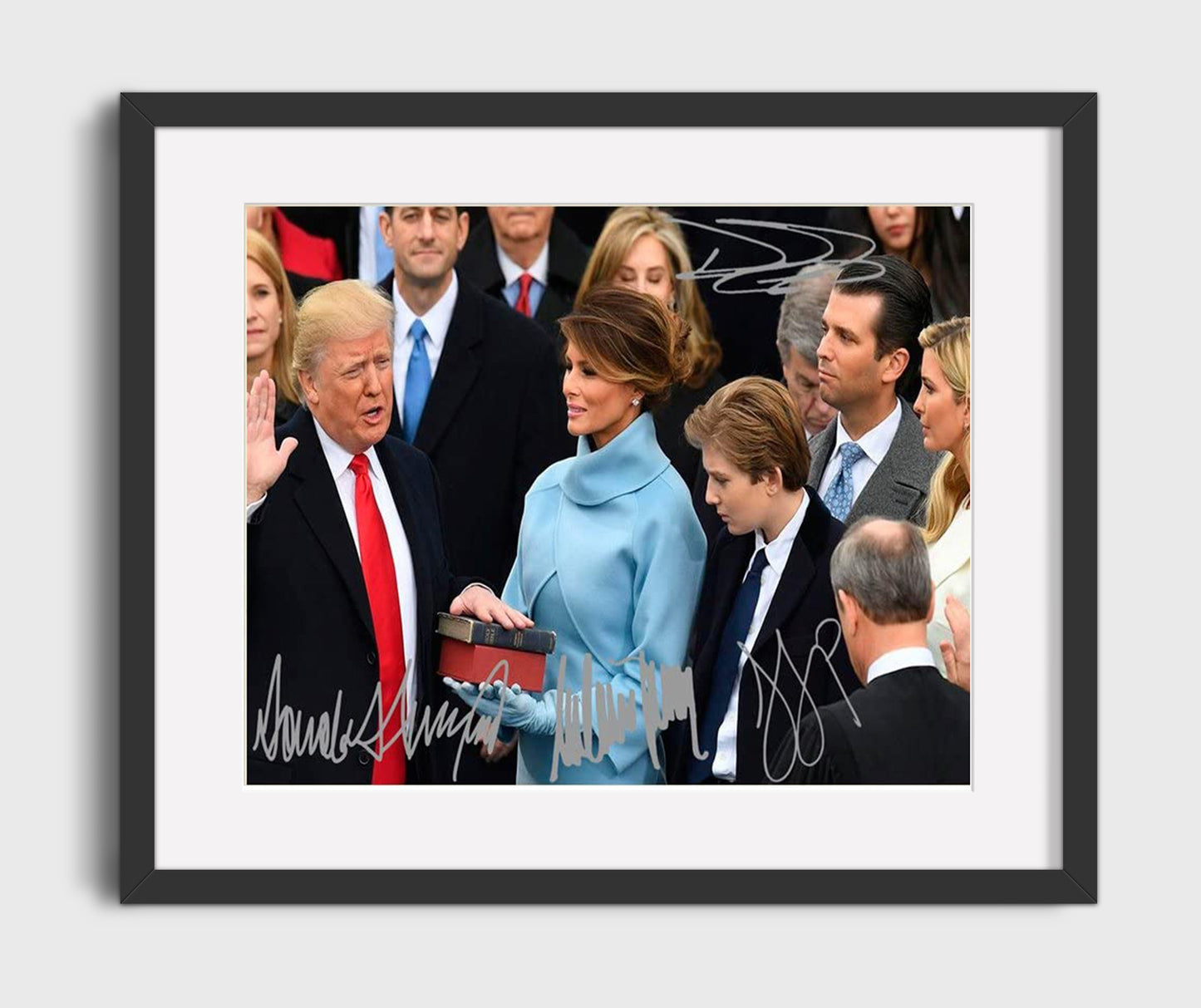 Historical - Donald Trump - Presidential Inauguration Oath Ceremony 2017 - Landscape History Wall Art
