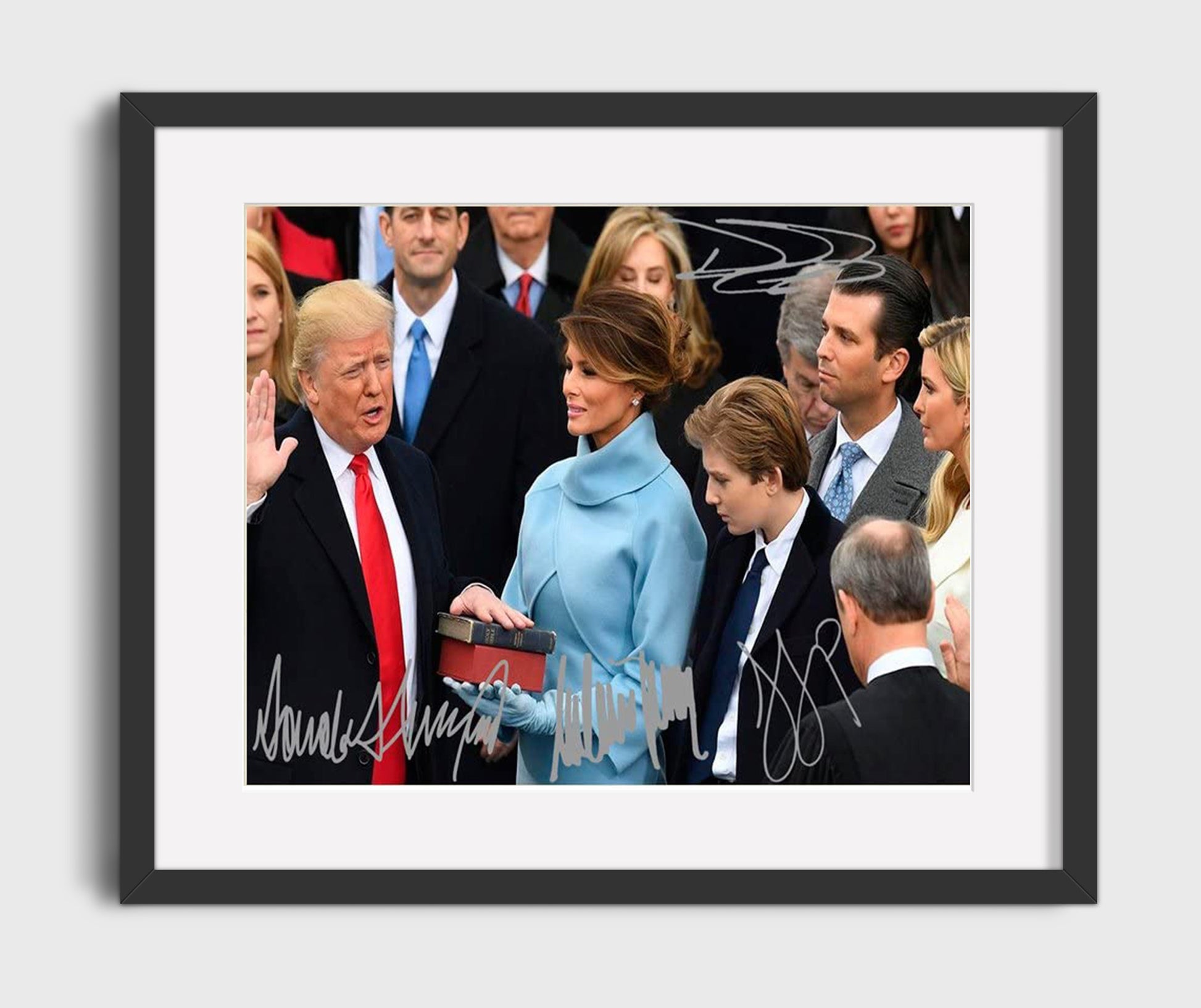 Historical - Donald Trump - Presidential Inauguration Oath Ceremony 2017 - Landscape History Wall Art