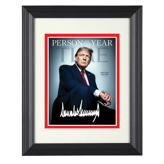 Donald Trump - Time Magazine 2024 8x10 Beveled Frame history wall art