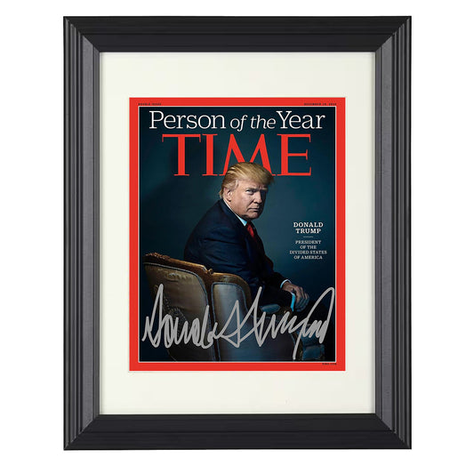 Donald Trump - Time Person of the Year Cover 2016 8x10 Beveled Frame history wall art