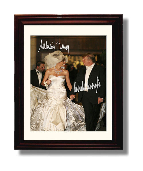 Historical - Donald Trump And Melania Trump - Wedding Portrait History Wall Art
