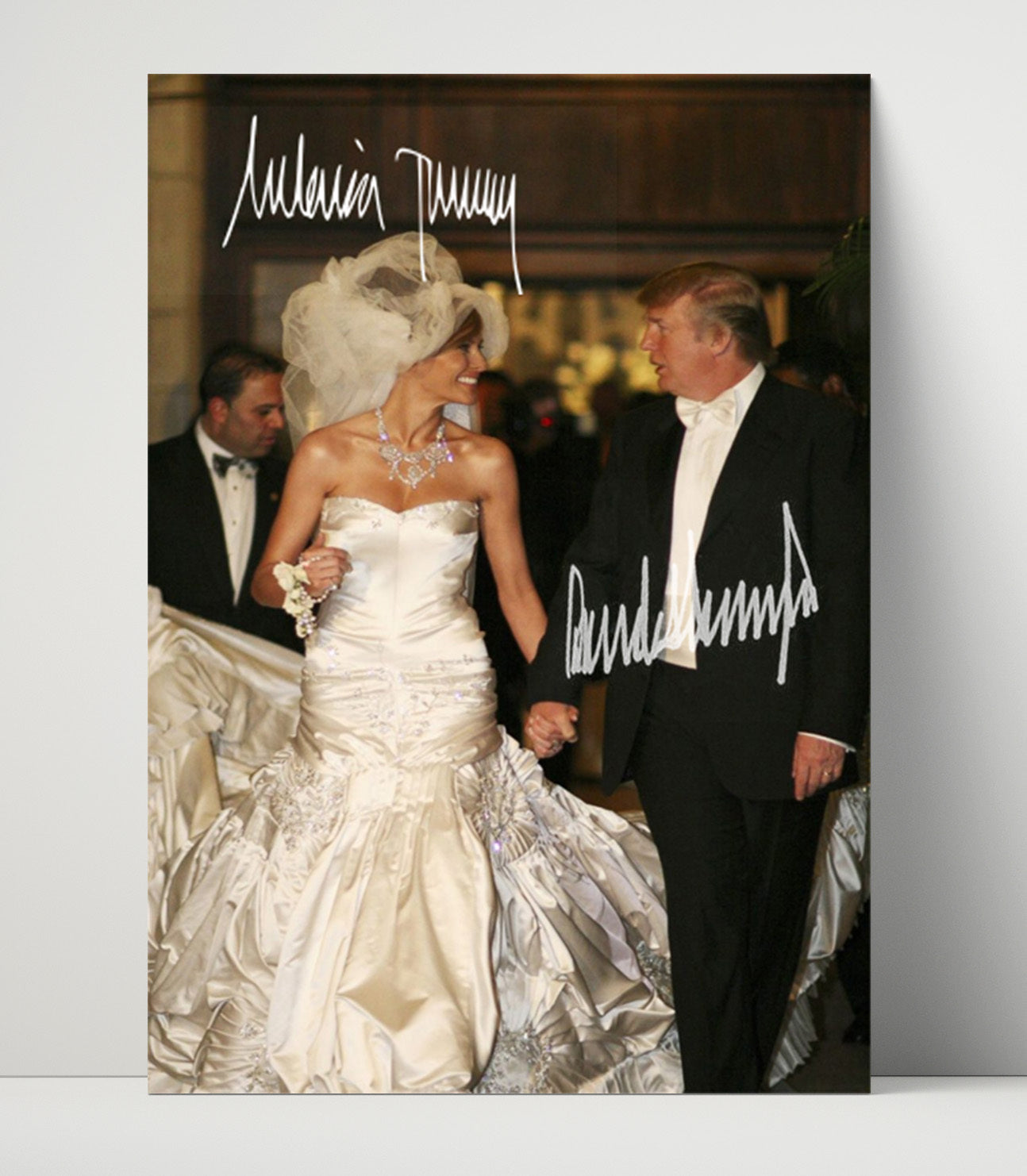 Historical - Donald Trump And Melania Trump - Wedding Portrait History Wall Art