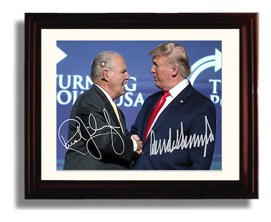Historical - Donald Trump And Rush Limbaugh - Beacons Of Power Event Portrait - Landscape History Wall Art