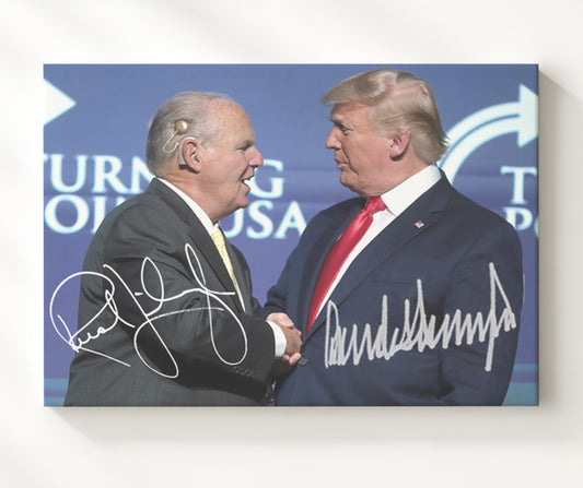 Donald Trump and Rush Limbaugh - Beacons of Power Event 8x10 Canvas history wall art
