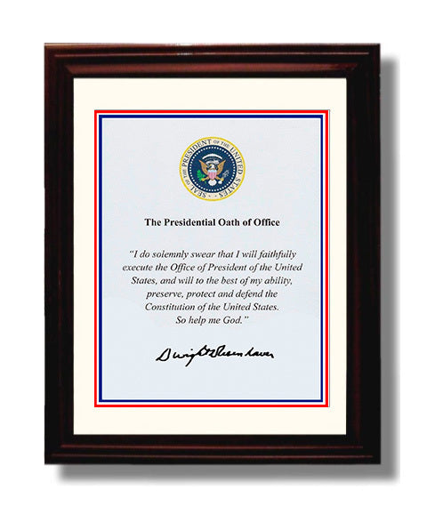 Historical - Dwight D. Eisenhower - Presidential Oath Of Office Print History Wall Art