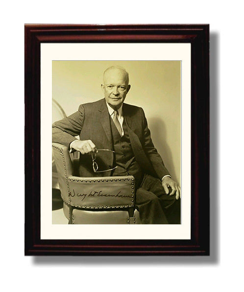 Historical - Dwight D. Eisenhower - Presidential Portrait 1950S History Wall Art