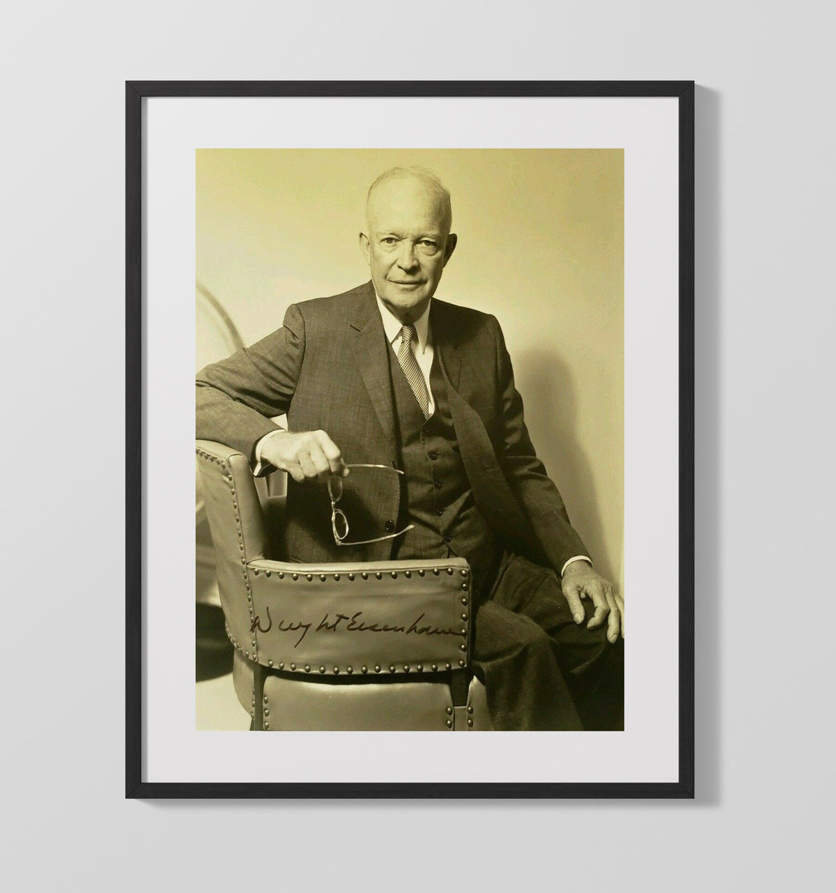 Dwight D. Eisenhower - Presidential 1950s 16x20 Gallery Frame history wall art