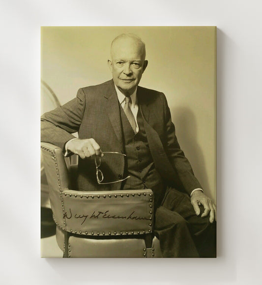 Dwight D. Eisenhower - Presidential 1950s 8x10 Canvas history wall art