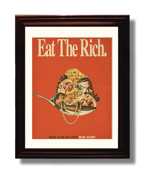 Historical - Economic Inequality Poster - Wealth Critique Eat The Rich Illustration History Wall Art