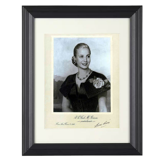 Eva Peron - Formal Image Argentina 1940s - Poster Print - 8x10