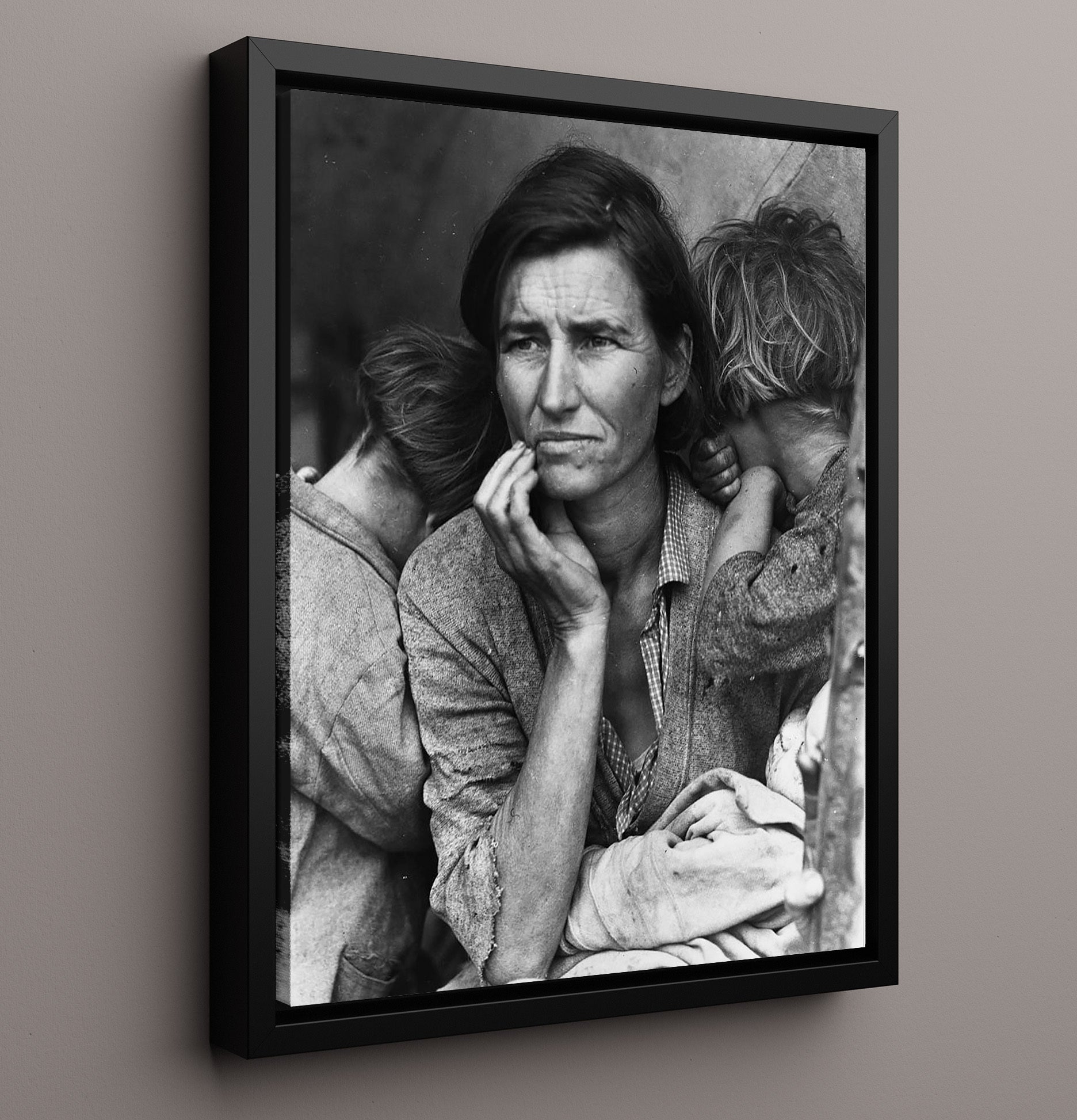 Historical - Florence Owens Thompson - Migrant Mother Portrait 1936 History Wall Art