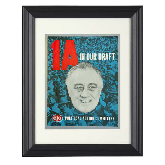 Franklin D. Roosevelt – CIO Draft Campaign Artwork 1944 unframed semi-gloss poster print