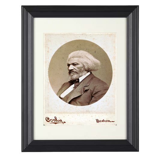 Frederick Douglass - Boston 1860s 8x10 Beveled Frame history wall art