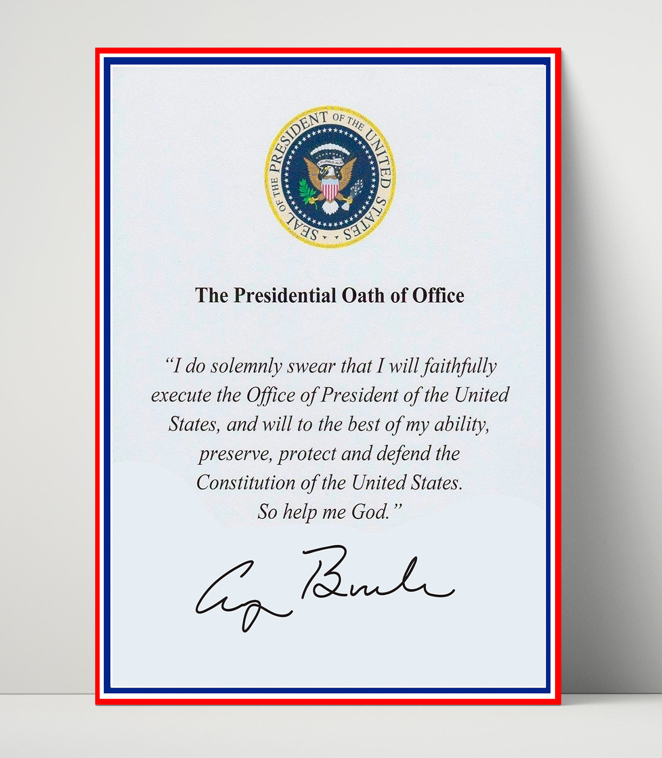 Historical - George H. W. Bush - Presidential Oath Of Office Print History Wall Art