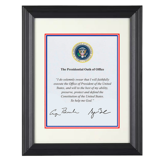 George H. W. and George W. Bush – Presidential Oath unframed semi-gloss poster print