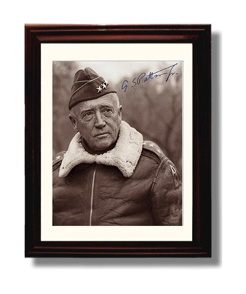 Historical - George S. Patton - Military Portrait Wwii History Wall Art