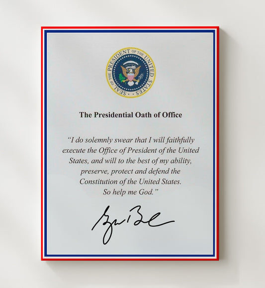 George W. Bush - Presidential Oath of Office Print 8x10 Canvas history wall art