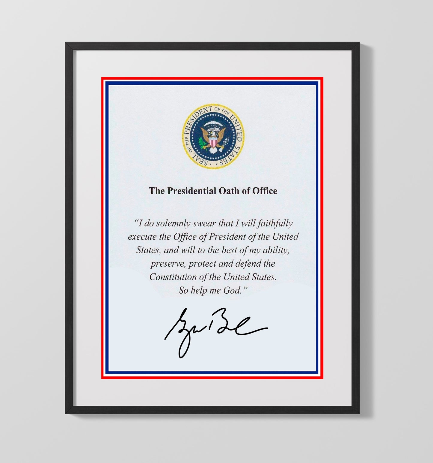 Historical - George W. Bush - Presidential Oath Of Office Print History Wall Art