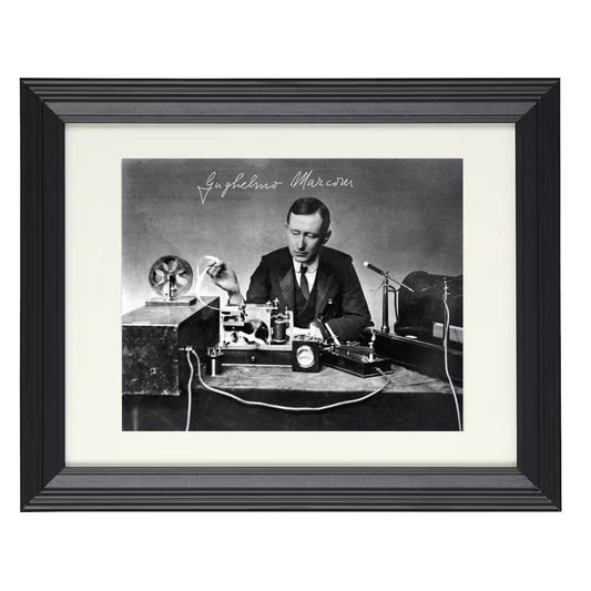 Guglielmo Marconi – Radio Transmission Image 1900s unframed semi-gloss poster print