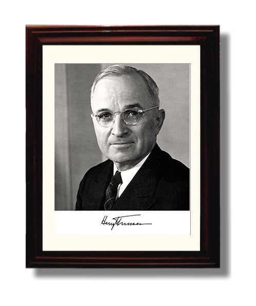 Historical - Harry S. Truman - Presidential Headshot Portrait 1940S History Wall Art