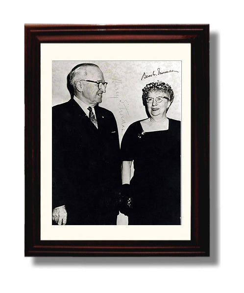 Historical - Harry S. Truman And Bess Truman - Formal Event Portrait 1940S History Wall Art