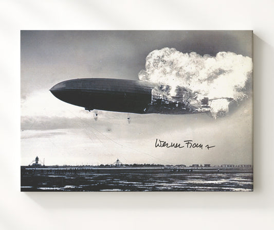 Hindenburg - Airship Disaster in Flames 1937 8x10 Canvas history wall art