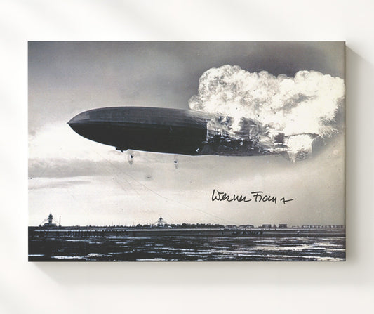 Hindenburg - Airship Disaster in Flames 1937 8x10 Canvas history wall art
