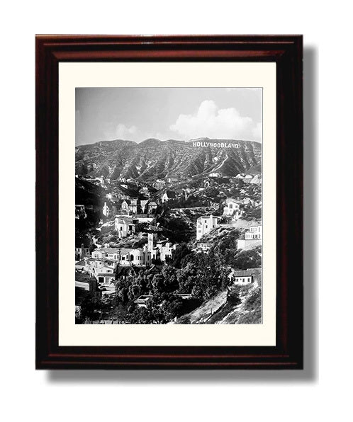 Historical - Hollywoodland - Original Hillside Sign Photograph 1923 History Wall Art