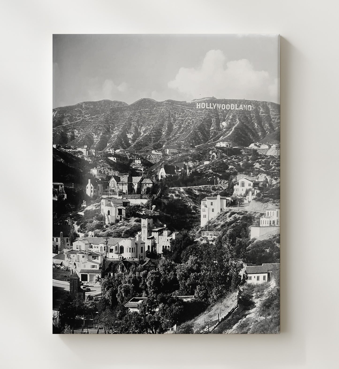 Historical - Hollywoodland - Original Hillside Sign Photograph 1923 History Wall Art