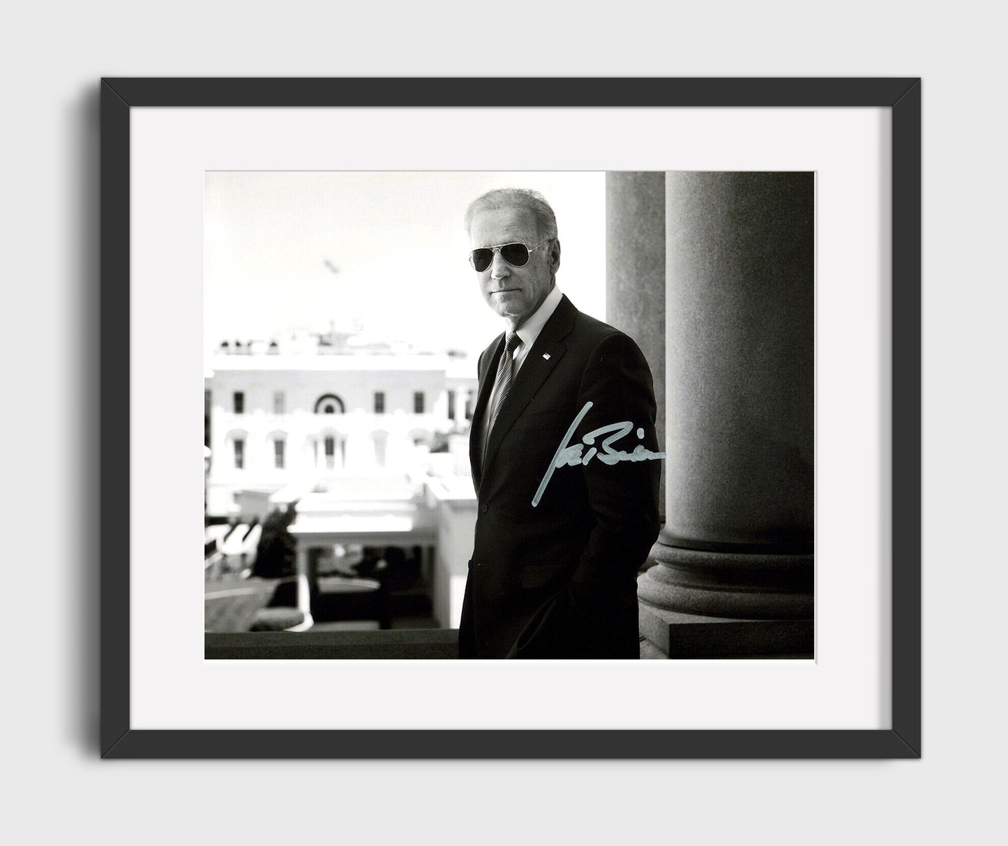 Historical - Joe Biden - White House Portrait  - Landscape History Wall Art