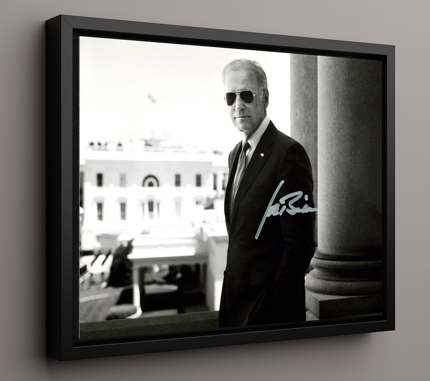 Historical - Joe Biden - White House Portrait  - Landscape History Wall Art