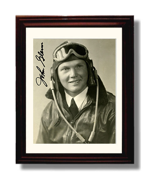 Historical - John Glenn - Early Aviator Portrait 1940S History Wall Art