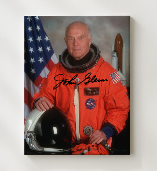 John Glenn - NASA Astronaut 1990s 8x10 Canvas history wall art