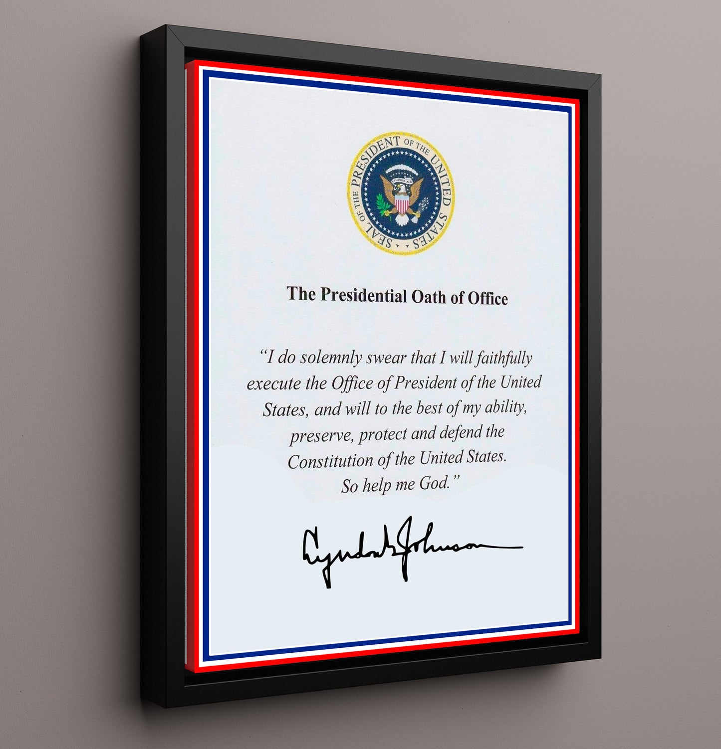 Historical - Lyndon B. Johnson - Presidential Oath Of Office Print History Wall Art