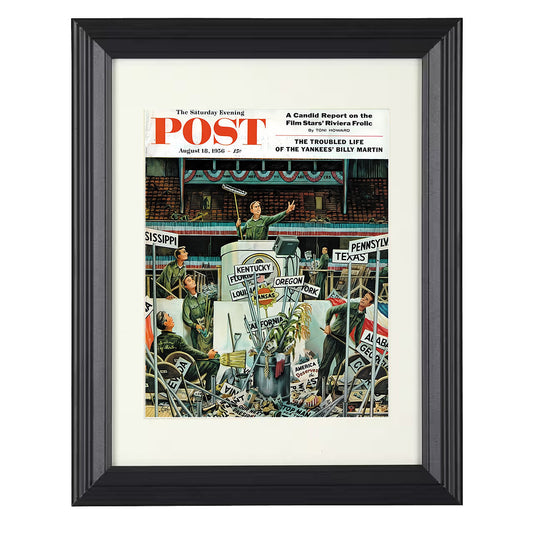 Billy Martin – Saturday Evening Post Artwork unframed semi-gloss poster print