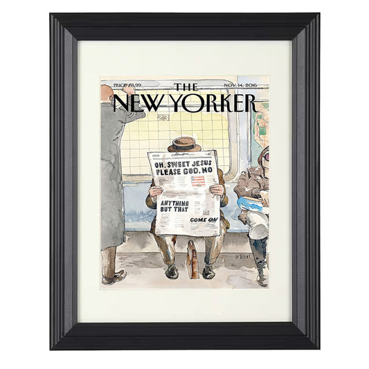 New Yorker Election Commentary – Subway Scene 2016 unframed semi-gloss poster print