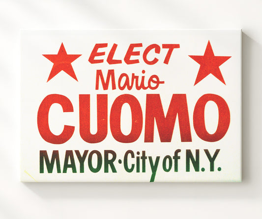 Mario Cuomo - Mayor of New York City Campaign Poster 8x10 Canvas history wall art