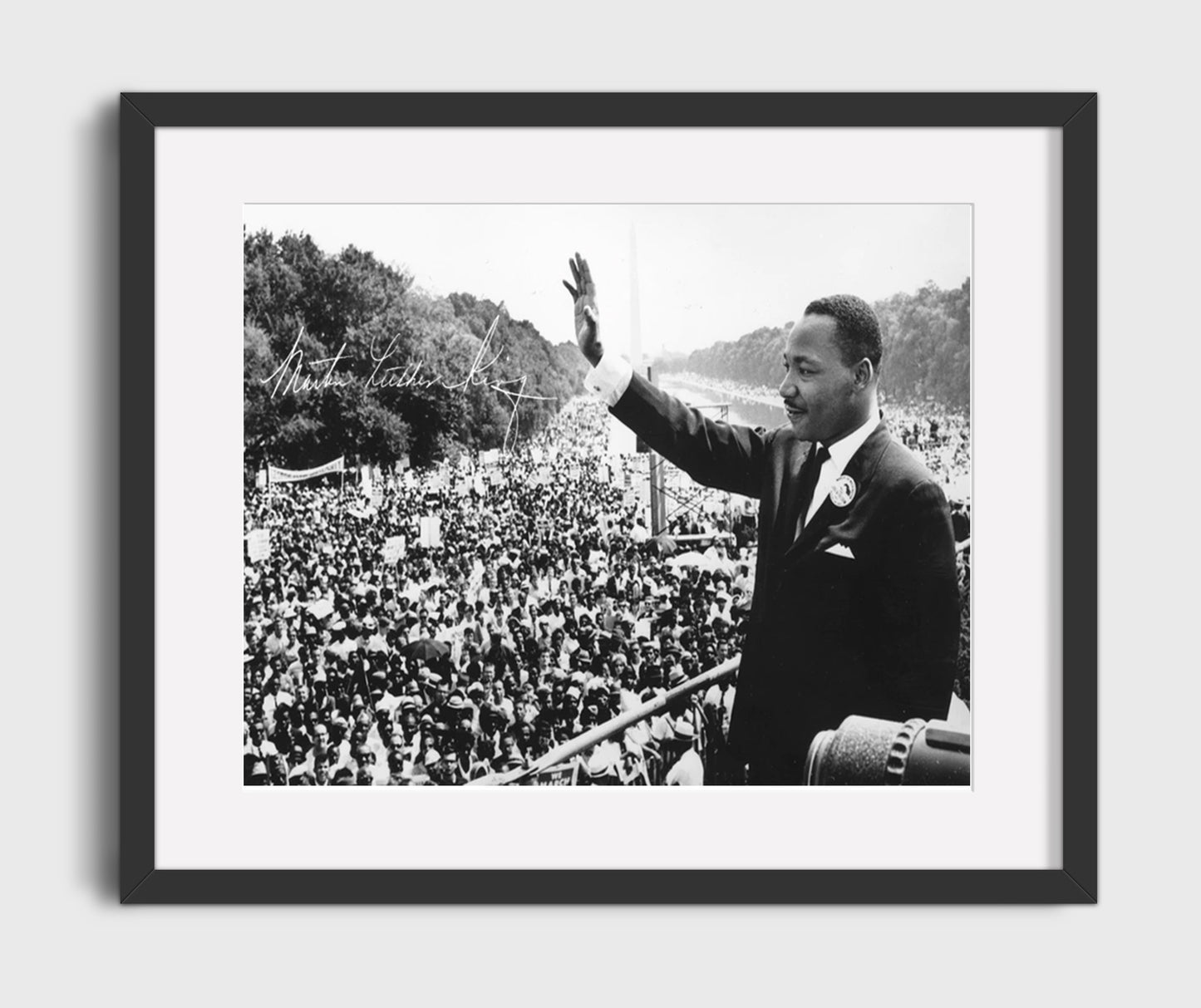 Historical - Martin Luther King Jr. - March On Washington Speech 1963  - Landscape History Wall Art