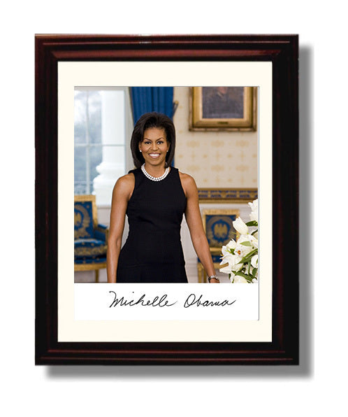 Historical - Michelle Obama - Official White House Portrait 2009 History Wall Art