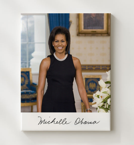 Michelle Obama - Official White House 2009 8x10 Canvas history wall art