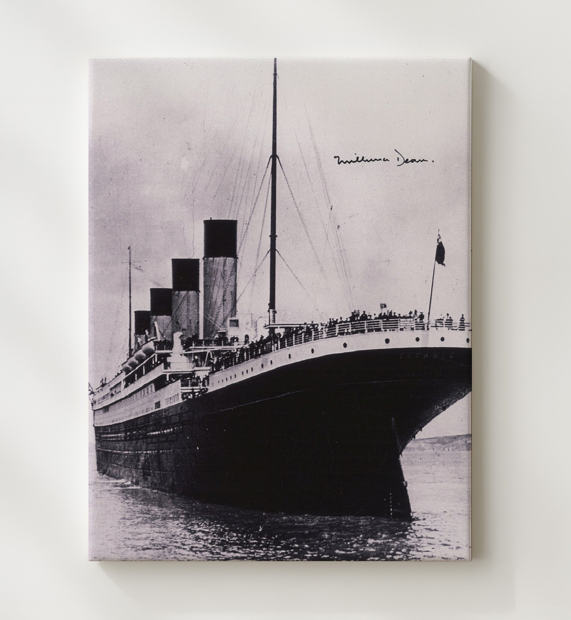 Historical - Millvina Dean - Titanic Survivor Portrait 1912 History Wall Art